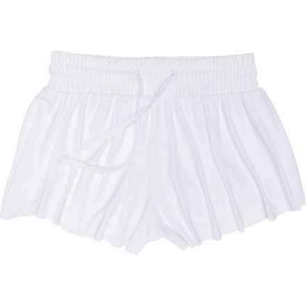 SUZETTE Big Girls Flyaway Shorts - Built-In Shorts in White