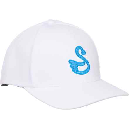 Swannies Golf Lewis Baseball Cap (For Men) in White/Ocean