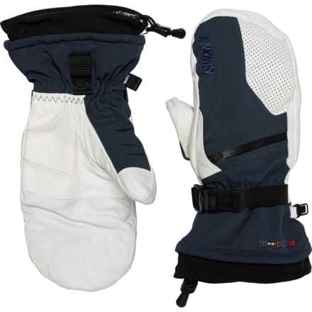 Swany X-Plorer Ski Mittens - Waterproof, Insulated (For Men) in Navy/Silver White