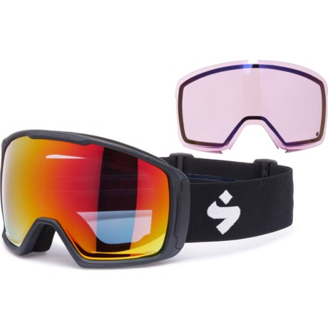 SWEET PROTECTION Clockwork MAX RIG® Reflect BLI Ski Goggles - Extra Lens in Rig Topaz+Rig L Amethyst/Matte Black/Black