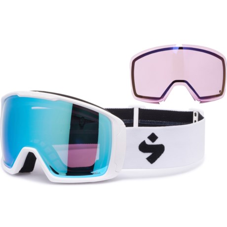 SWEET PROTECTION Clockwork RIG® Reflect BLI Ski Goggles - Extra lens in Rig Aquamarine/Rig L Amethyst/Satin White/White