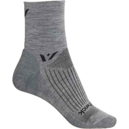 Swiftwick Pursuit Four Running Socks - Merino Wool, Quarter Crew (For Women) in Heather