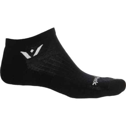Swiftwick Pursuit Zero No-Show Running Socks - Merino Wool, Below the Ankle (For Men) in Black