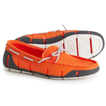 SWIMS Mens Size 8 Beach Lace Orange White Charcoal Loafers Shoes SWIMS Mens Size 8 Beach Lace Orange White Charcoal Loafers  main image 2