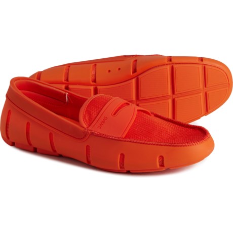 SWIMS Penny Loafer Shoes (For Men) in Coral