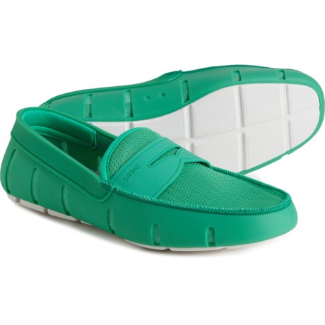 SWIMS Penny Loafer Shoes (For Men) in Grass Green