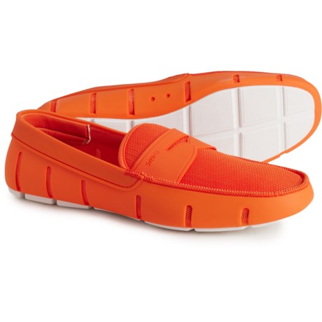 SWIMS Penny Loafer Shoes (For Men) in Swims Orange