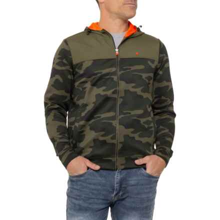 SWIMS Tind Sportswear Hooded Jacket in Green Camo