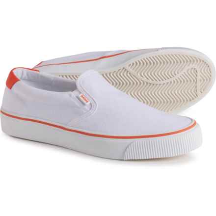 SWIMS Weekender Slip-On Shoes (For Men) in Wht/Swim Orange