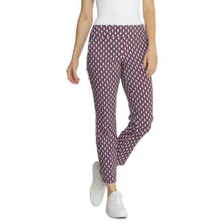 SWING CONTROL Printed Ankle Golf Pants in Coins