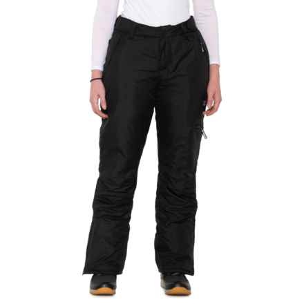 Swiss Alps Basic Cargo Ski Pants - Insulated in Black