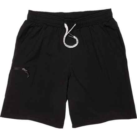 Swiss Alps Big Boys Lightweight Stretch Shorts in Black