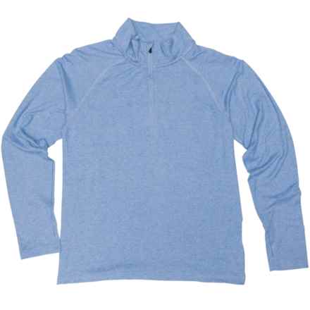 Swiss Alps Big Boys Sun Shirt - UPF 40+, Zip Neck, Long Sleeve in Regatta