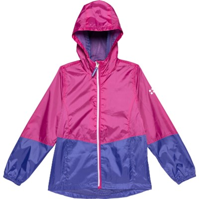 Colour block waterproof jacket on sale