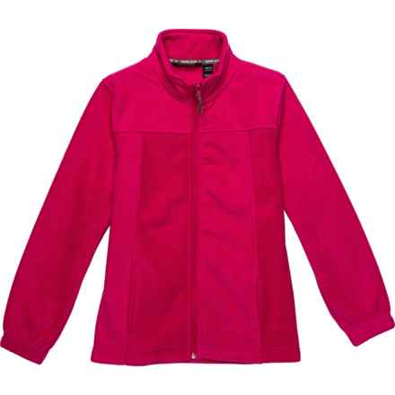 Swiss Alps Big Girls Polar Fleece Jacket - Full Zip in Rose Violet