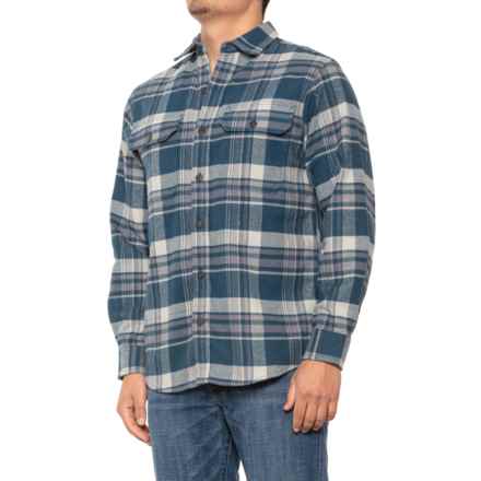 Swiss Alps Heavyweight Flannel Shirt - Long Sleeve in Blue Turquoise