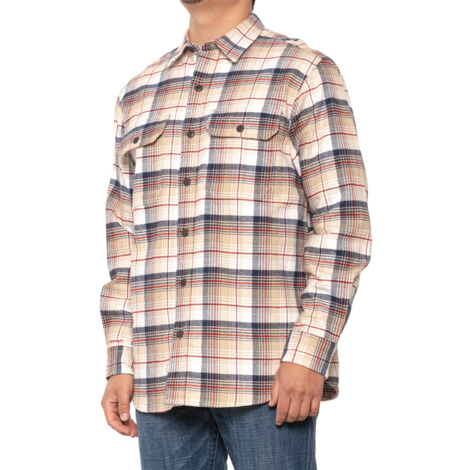 Swiss Alps Heavyweight Flannel Shirt - Long Sleeve - Save 41%