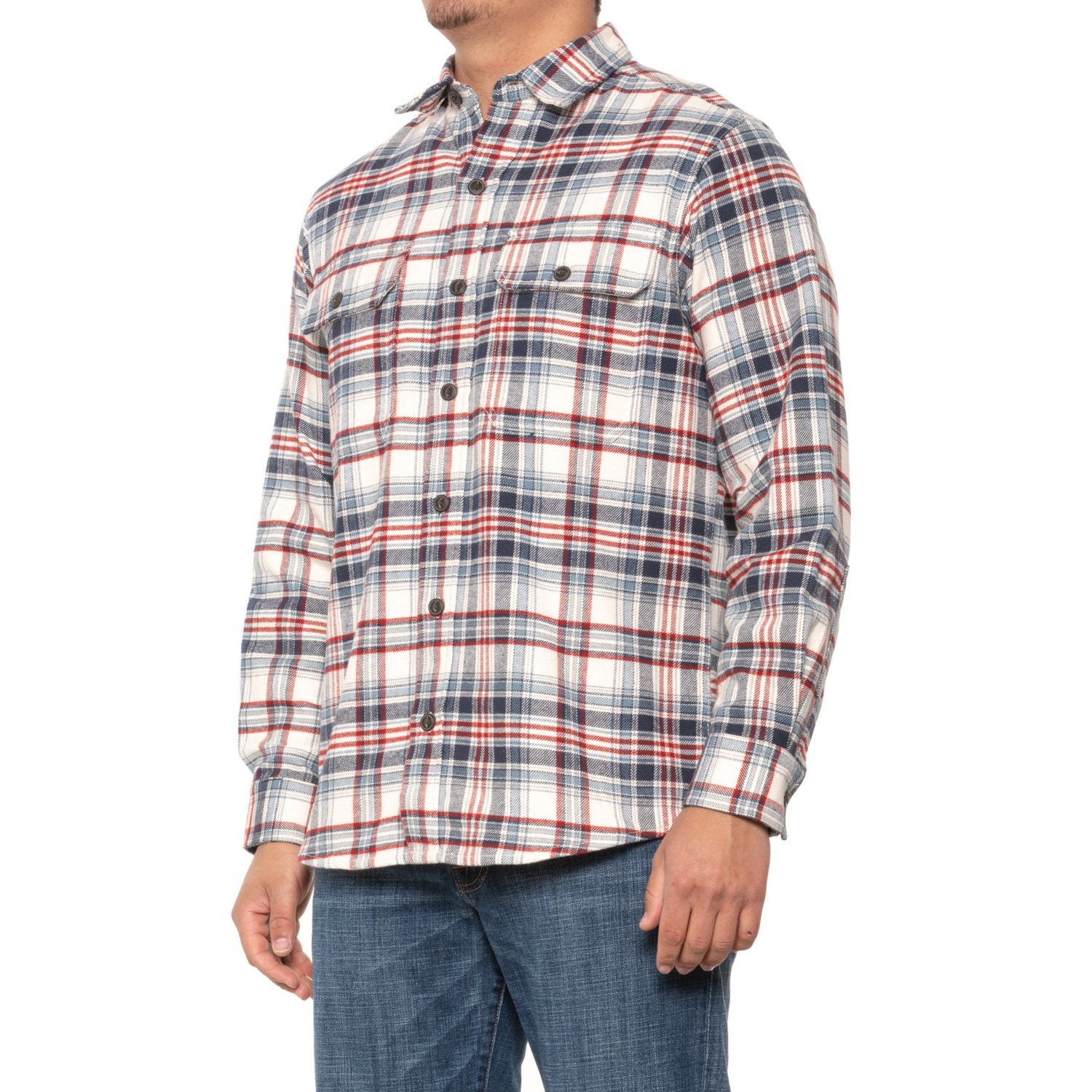 Swiss Alps Heavyweight Flannel Shirt - Long Sleeve - Save 41%