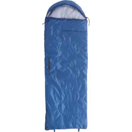 SWISS BRAND 50°F Hooded Sleeping Bag - Rectangular in Blue