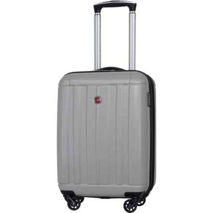 Swiss Gear 19” 6297 Spinner Carry-On Suitcase - Hardside, Expandable, Silver in Silver
