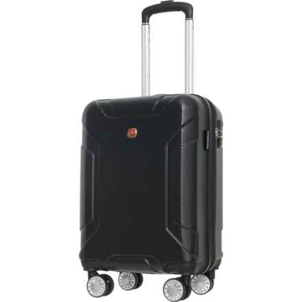 Swiss Gear 19” 6518 Spinner Carry-On Suitcase - Hardside, Expandable, Back in Black