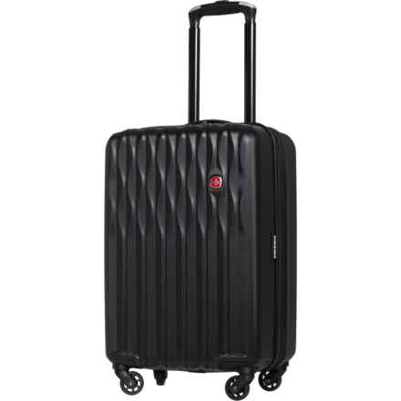 Swiss Gear 19” 8020 Carry-On Spinner Suitcase - Hardside, Expandable, Black in Black