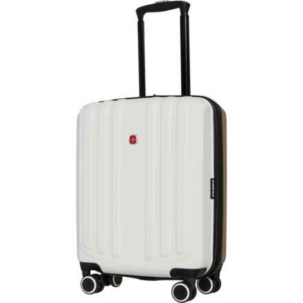 Swiss Gear 19” 8028 Carry-On Spinner Suitcase - Hardside, Expandable, Ivory-Taupe in Ivory/Taupe