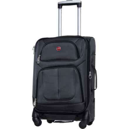 Swiss Gear 21” 6283 Carry-On Spinner Suitcase - Softside, Expandable, Dark Grey in Dark Grey