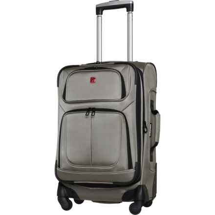 Swiss Gear 21” 6283 Carry-On Spinner Suitcase - Softside, Expandable, Pewter in Pewter