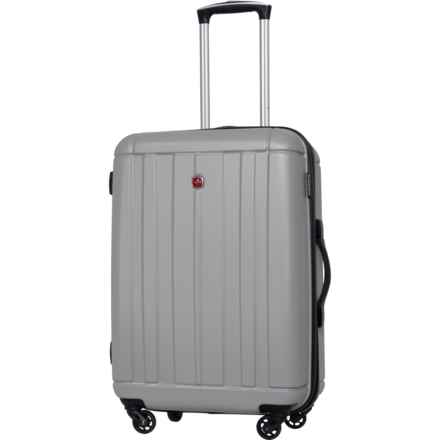 Swiss Gear 24” 6297 Spinner Suitcase - Hardside, Expandable, Silver in Silver