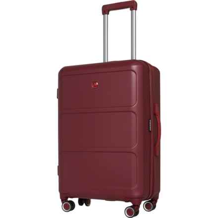 Swiss Gear 24” 8090 Spinner Suitcase - Hardside, Expandable, Burgundy in Burgundy