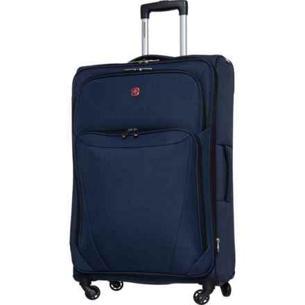 Swiss Gear 24.5” 2140 Spinner Suitcase - Softside, Expandable, Dark Blue Heather in Dark Blue Heather