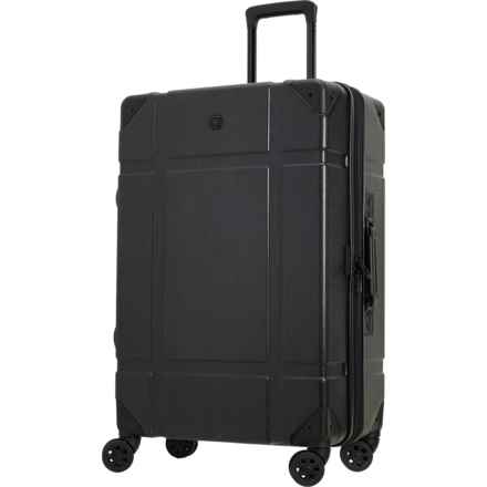 Swiss Gear 26” 7639 Trunk Spinner Suitcase - Hardside, Expandable, Black in Black