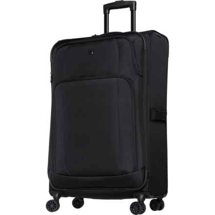 Swiss Gear 28” 3460 Spinner Suitcase - Softside, Expandable, Black in Black