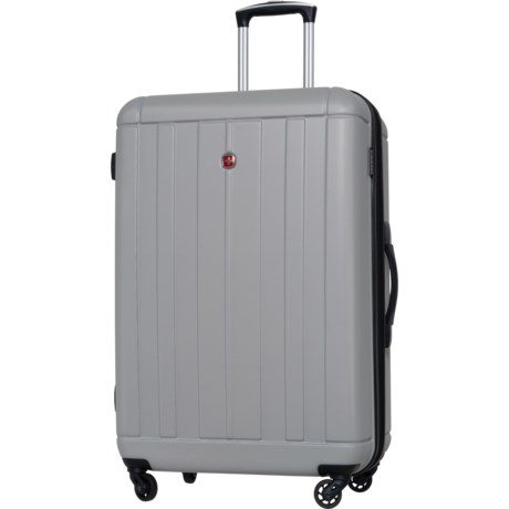 Swiss Gear 28” 6297 Spinner Suitcase - Hardside, Expandable, Silver in Silver