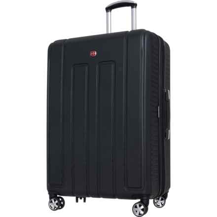 Swiss Gear 28” 6399 Spinner Suitcase - Hardside, Expandable, Black in Black