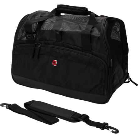 Swiss Gear Stow-Away Premium Collapsible Pet Carrier in Black