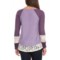 529FN_2 Symmetry Dusk Combo Shirt - Long Sleeve (For Women)