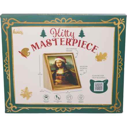 Symple Solutions Christmas Art Frame Cat Scratcher - 19x13x18.65” in Mona Lisa