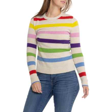 Tabitha Webb Bold Color Striped Sweater - Wool in Multi Lush Stripe