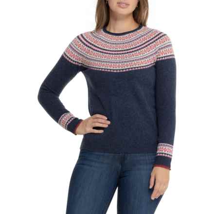 Tabitha Webb Ditzy Yoke Sweater - Lambswool in Indigo