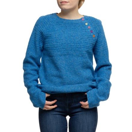 Women's Tabitha Webb Double Links Button Yoke Sweater Lambswool in