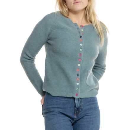 Tabitha Webb Links Raglan Cardigan Sweater - Lambswool in Hebridean