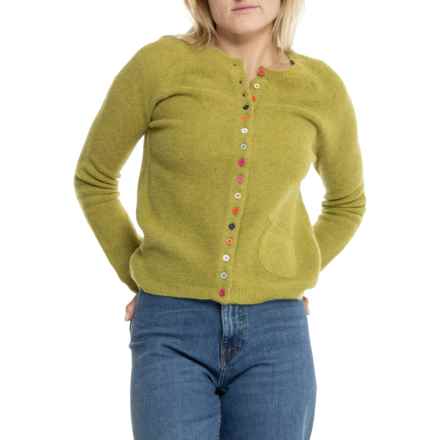 Tabitha Webb Links Raglan Cardigan Sweater - Lambswool in Lowland