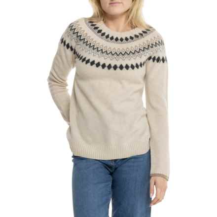 Tabitha Webb Mono Chevron Sweater - Lambswool in Cream