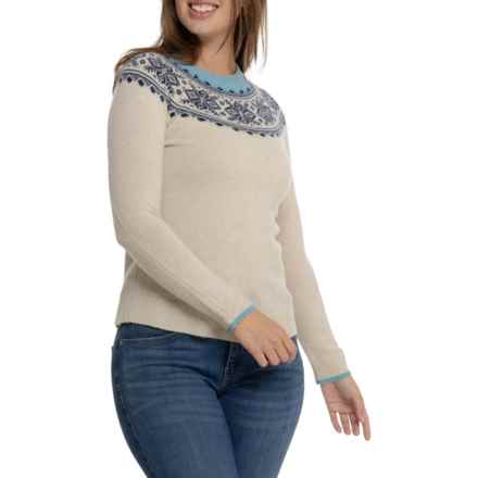 Tabitha Webb Simple Fair Isle Sweater - Wool in Blue