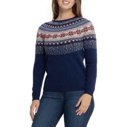 Tabitha Webb Star Sweater - Lambswool in Navy Sparkle