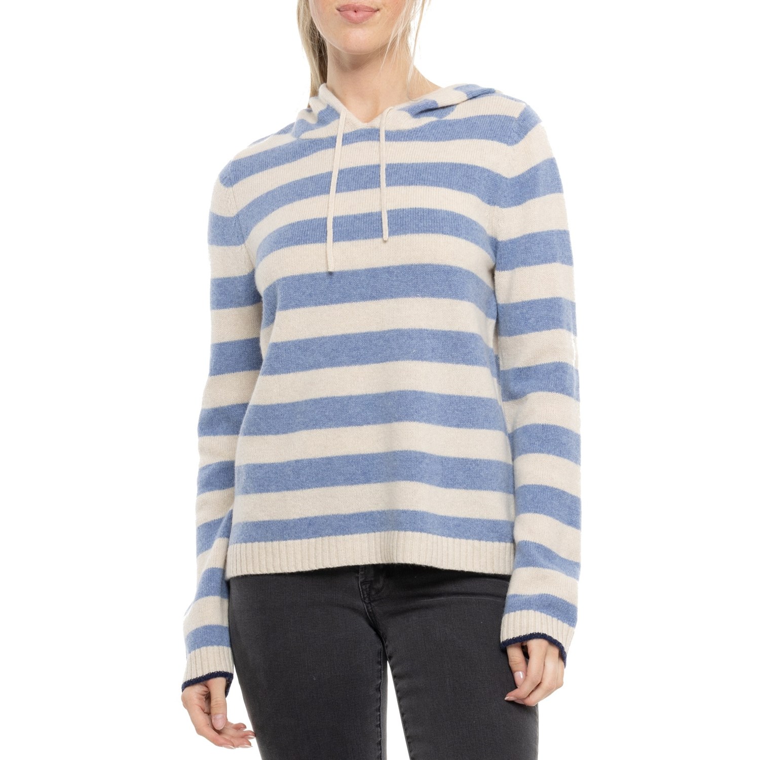 Tabitha Webb Stripe Hoodie - Lambswool - Save 57%