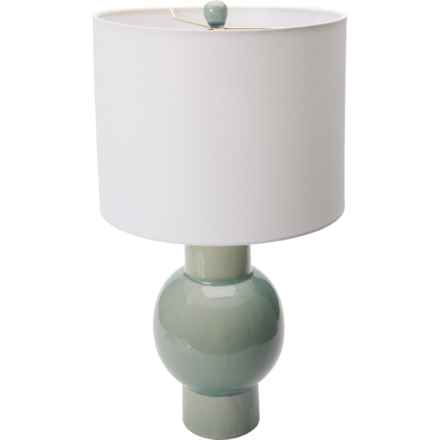 Table Lamp Crackle Finish Lamp - 24” in Green