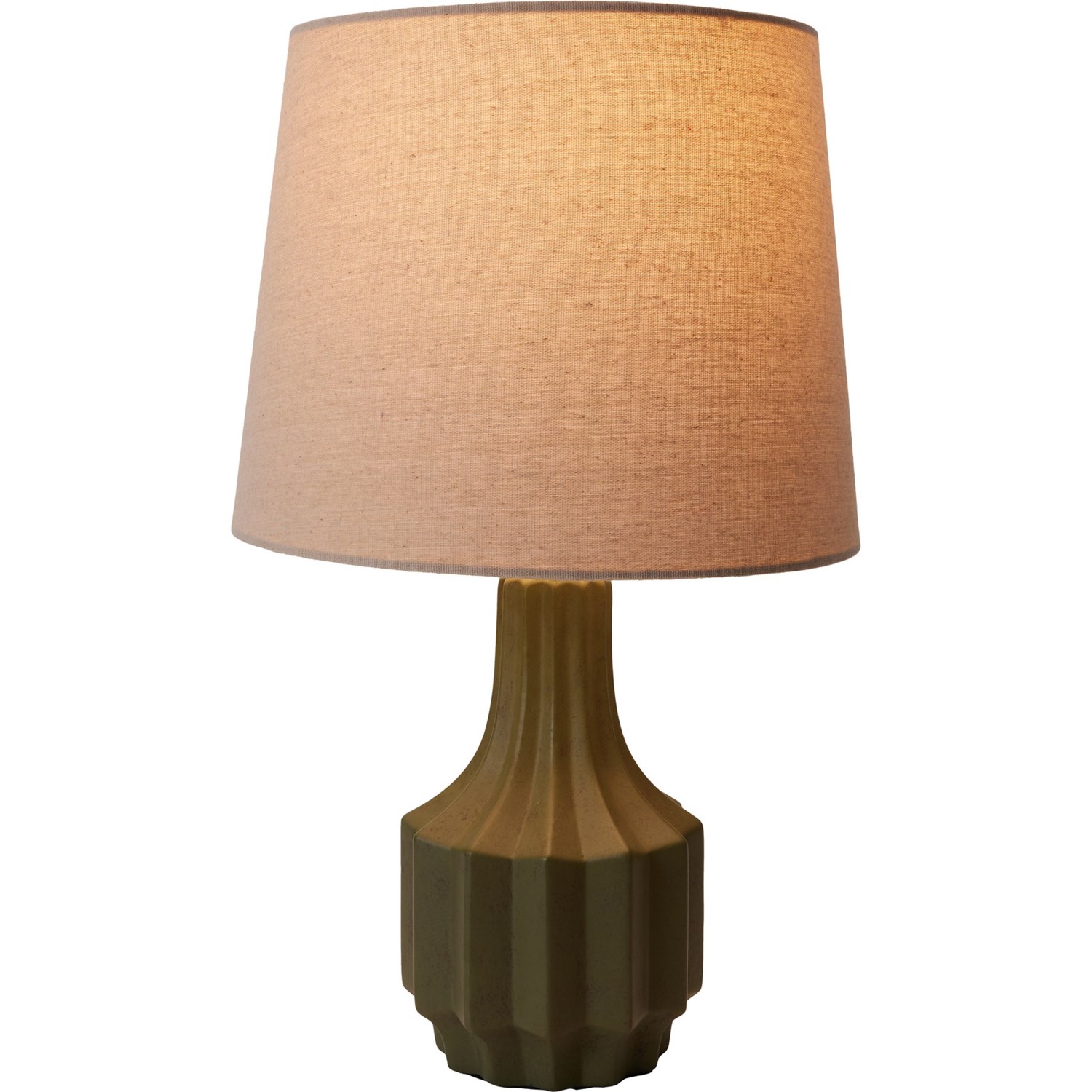 Table Lamp Ribbed Ceramic 22” Save 37